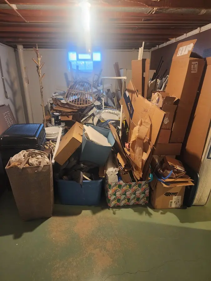 Roll-off dumpster container at job site for Construction Dumpster Rental in River Park